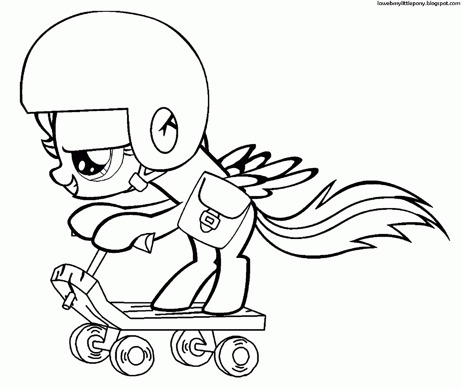My Little Pony: Dibujos para colorear de Scootaloo de My Little Pony