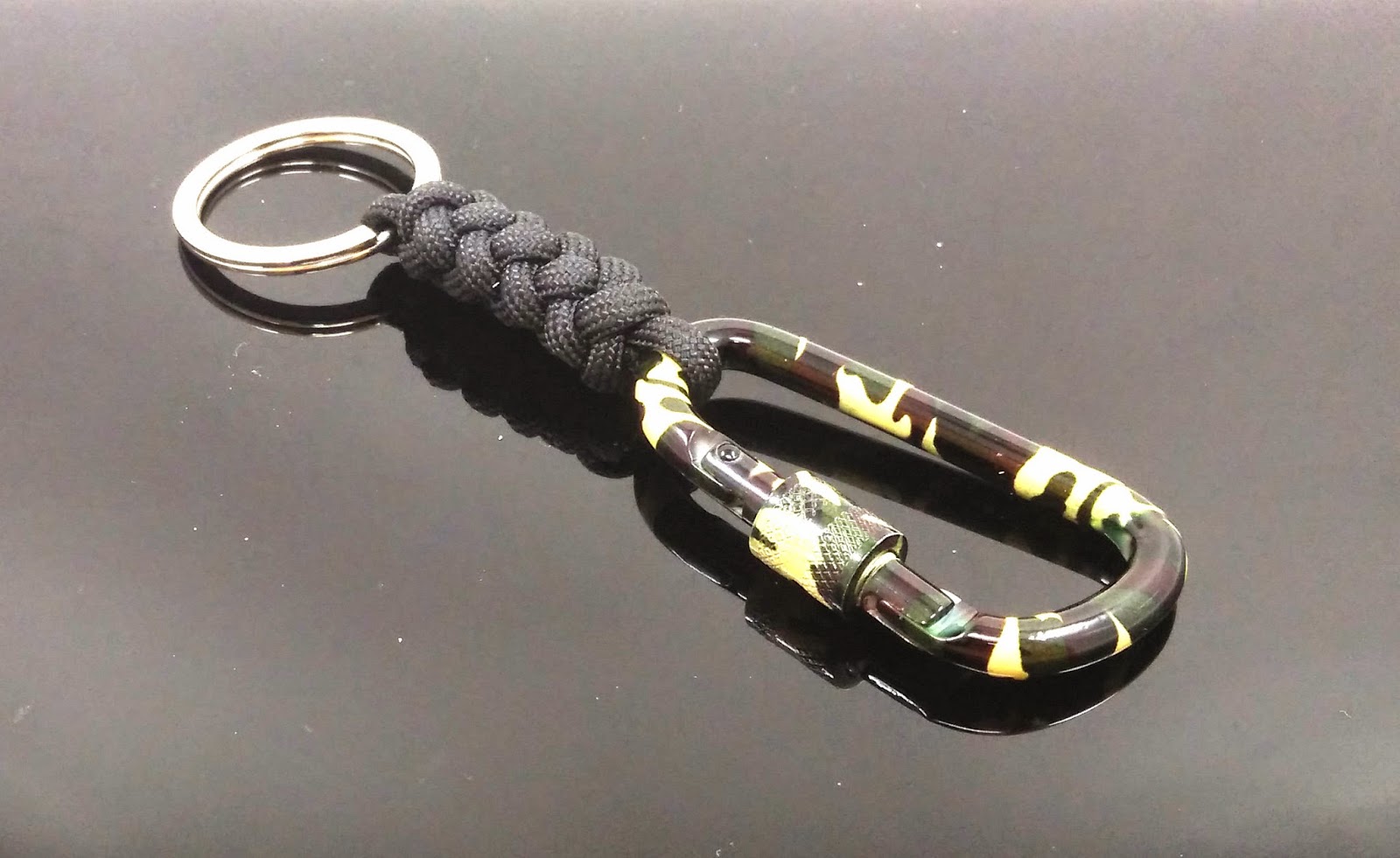 Handmade Paracord Lanyard, Bracelet, Keychain Camouflage