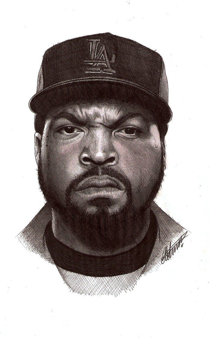 ice cube rapper wall illustrations urbannation