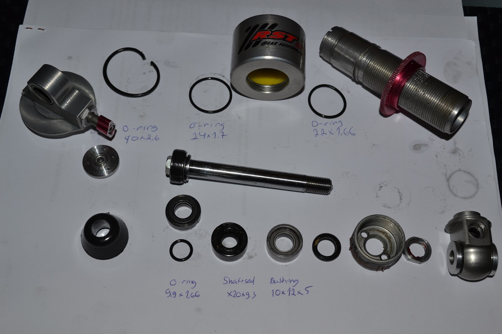 Markus reports RST58 MTB rear shock rebuild