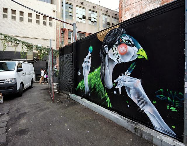 "You Can't Lie To Her" Newest Street Art Piece By TWOONE In Melbourne, Australia. 1