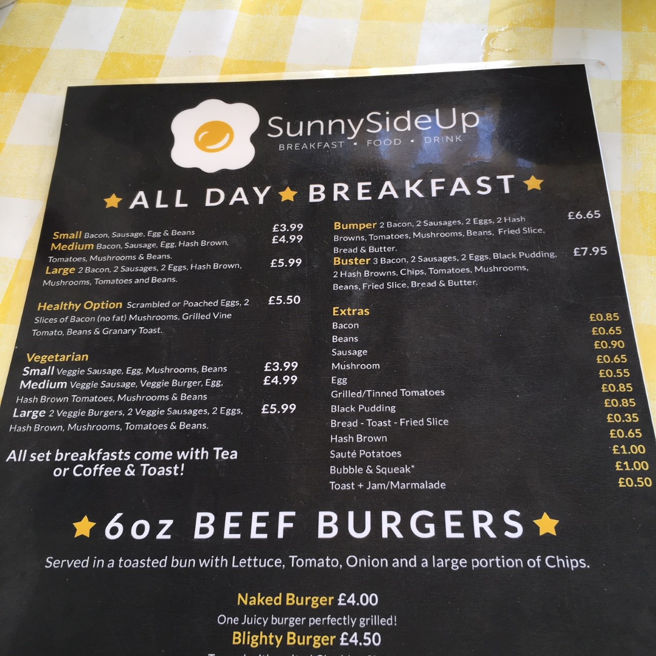 The Fry up Inspector Sunny Side Up Norwich