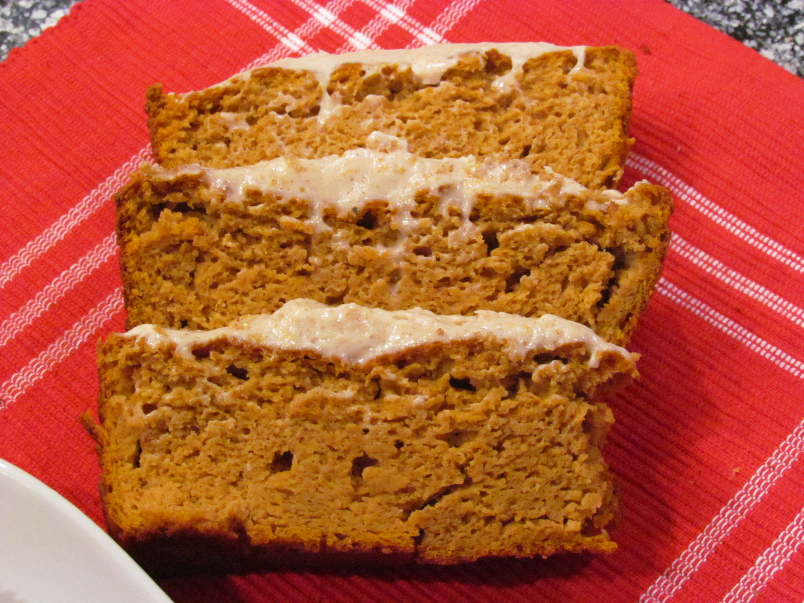 Low Carb Pumpkin Loaf With Cinnamon Cream Cheese Frosting Peace Love And Low Carb