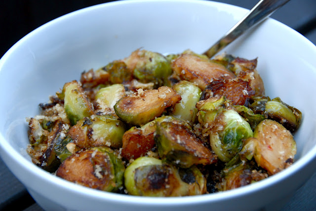 crispy sauteed brussels sprouts