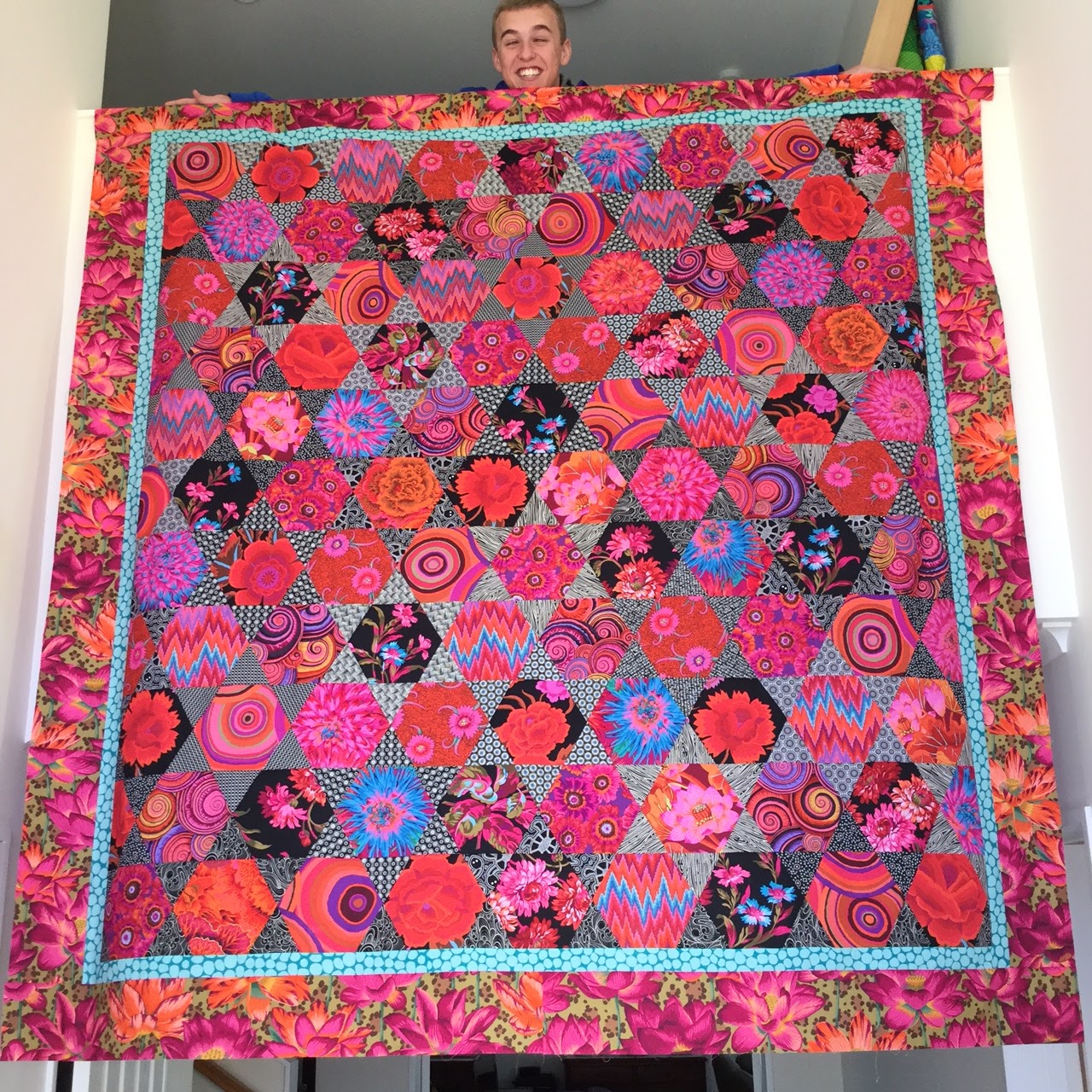 Wendy's Quilts and More Kaffe Fassett class in Wellington my quilt