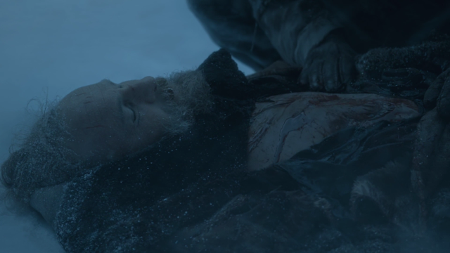 Thoros of Myr death Thoros of Myr attacked by Zombie Polar Bear