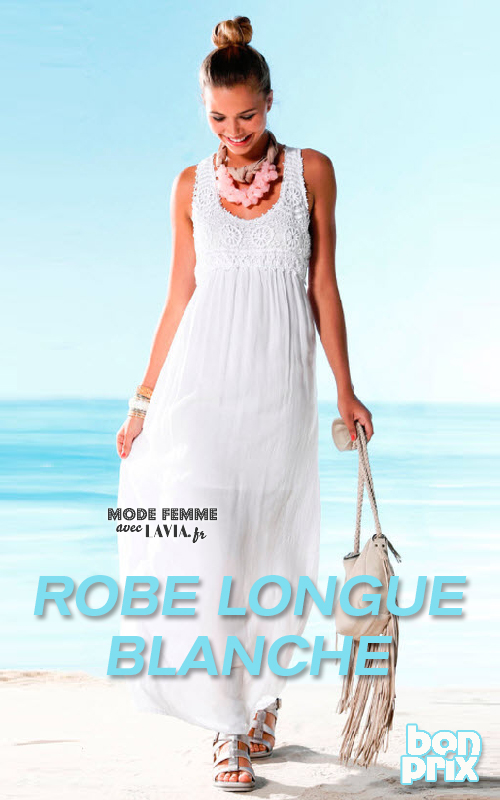 Bon prix robe longue blanche Clearance