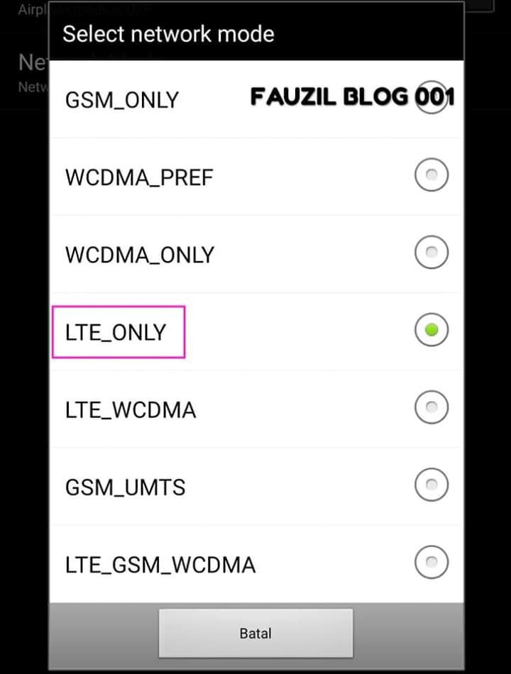 Cara Panteng Jaringan 4g Di Hp Sony Xperia Fauzil Blog 001