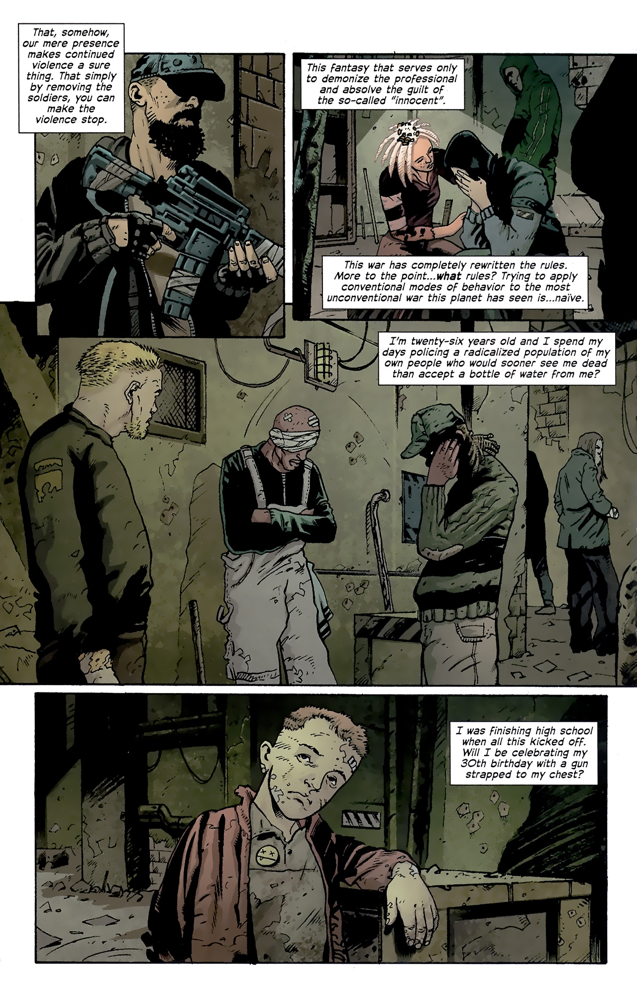 Read online DMZ (2006) comic -  Issue #55 - 14