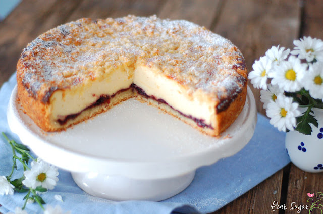 Kessy&amp;#39;s Pink Sugar: Landfrauen Käsekuchen mit Vanillequark und ...