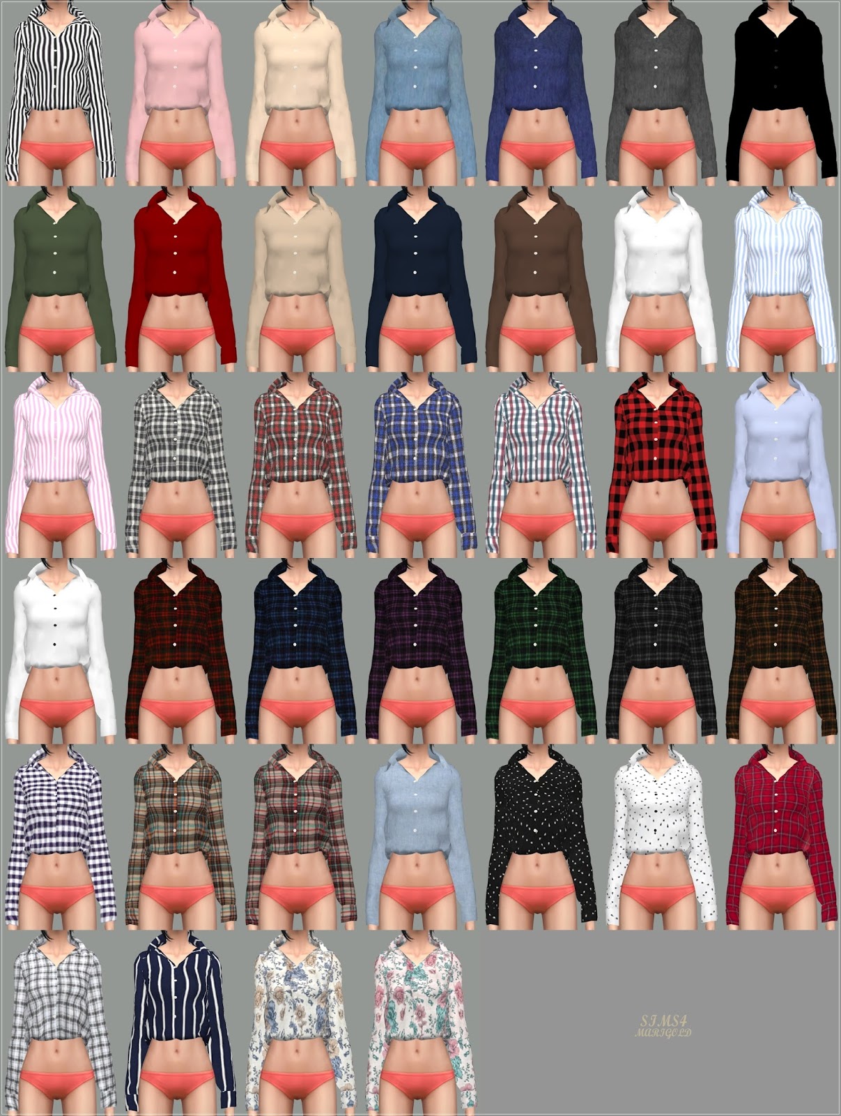 одежда -  The Sims 4: Женская повседневная одежда  - Страница 13 64%2B%25281%2529-tile