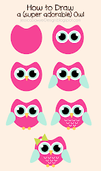 owl draw clipart easy step steps sawyer jessica super worries didn right