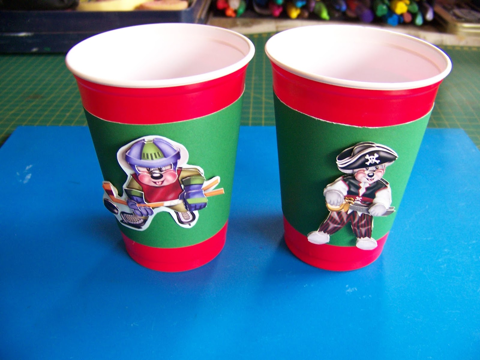 A Pretty Talent Blog: Making Paper Cup Wrappers For A Party