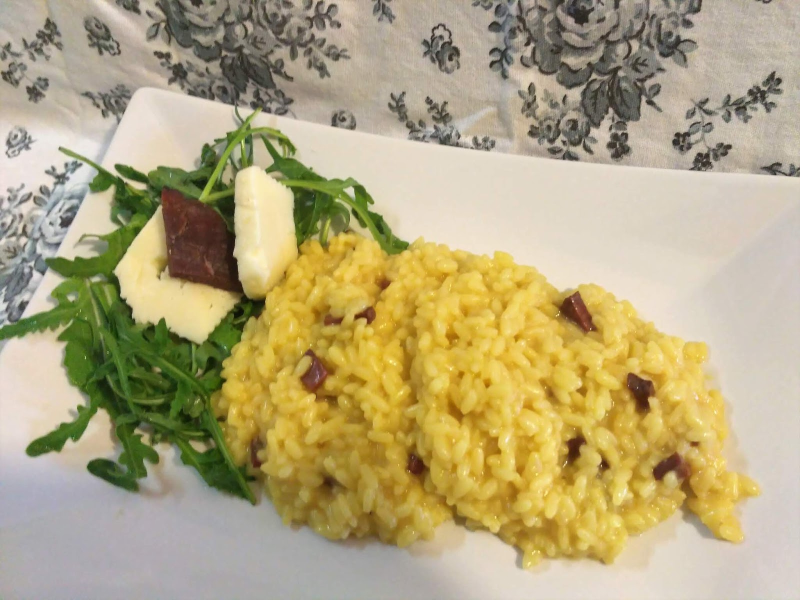 Oggi cosa cucino? Risotto allo zafferano, bresaola e caciottina!