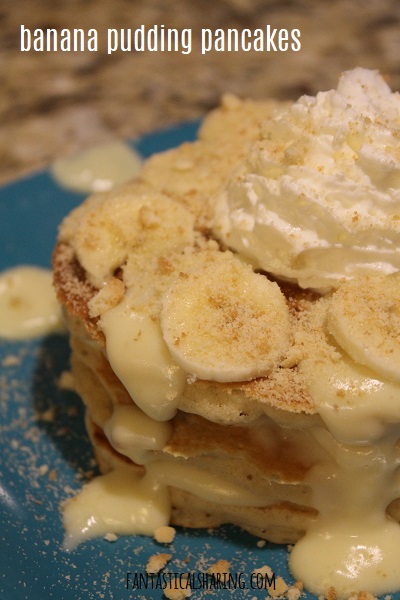 Banana Pudding Pancakes #breakfast #pancakes #banana #FantasticalFoodFight