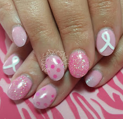 cancer breast nails awareness nail acrylic