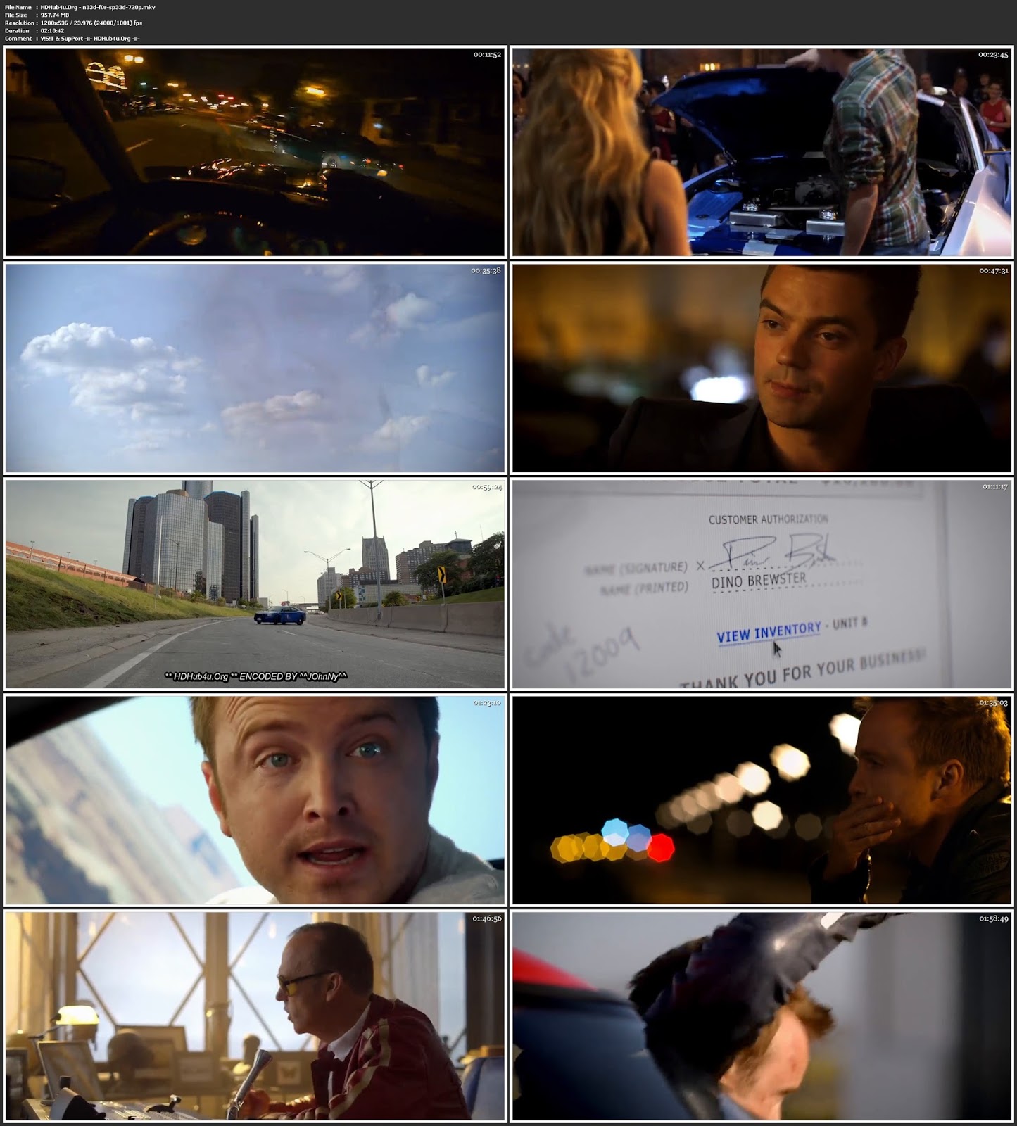 Need for Speed 2014 Hindi Dual Audio 720p BluRay Esubs 950MB Download