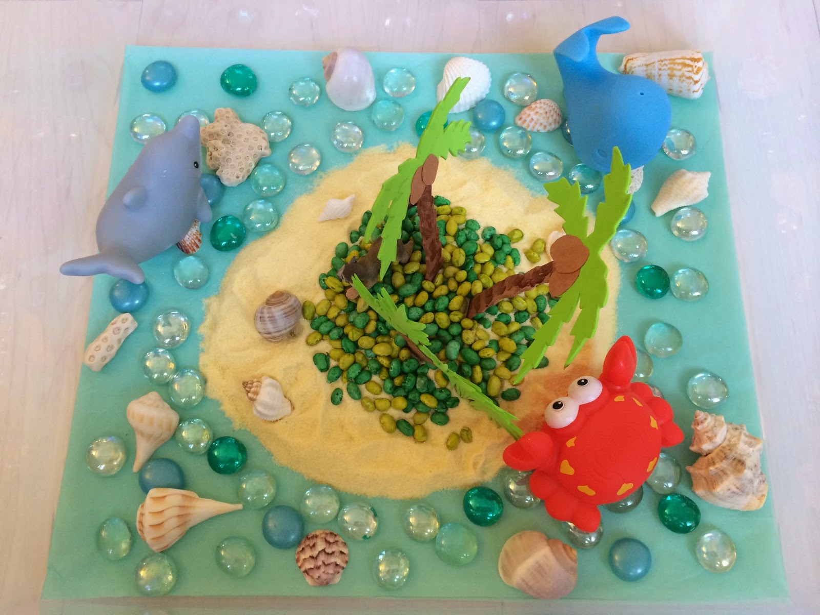 Creative Projects for Kids Tropical Island Sensory Bin
