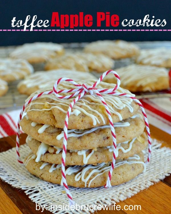 toffee apple pie cookies