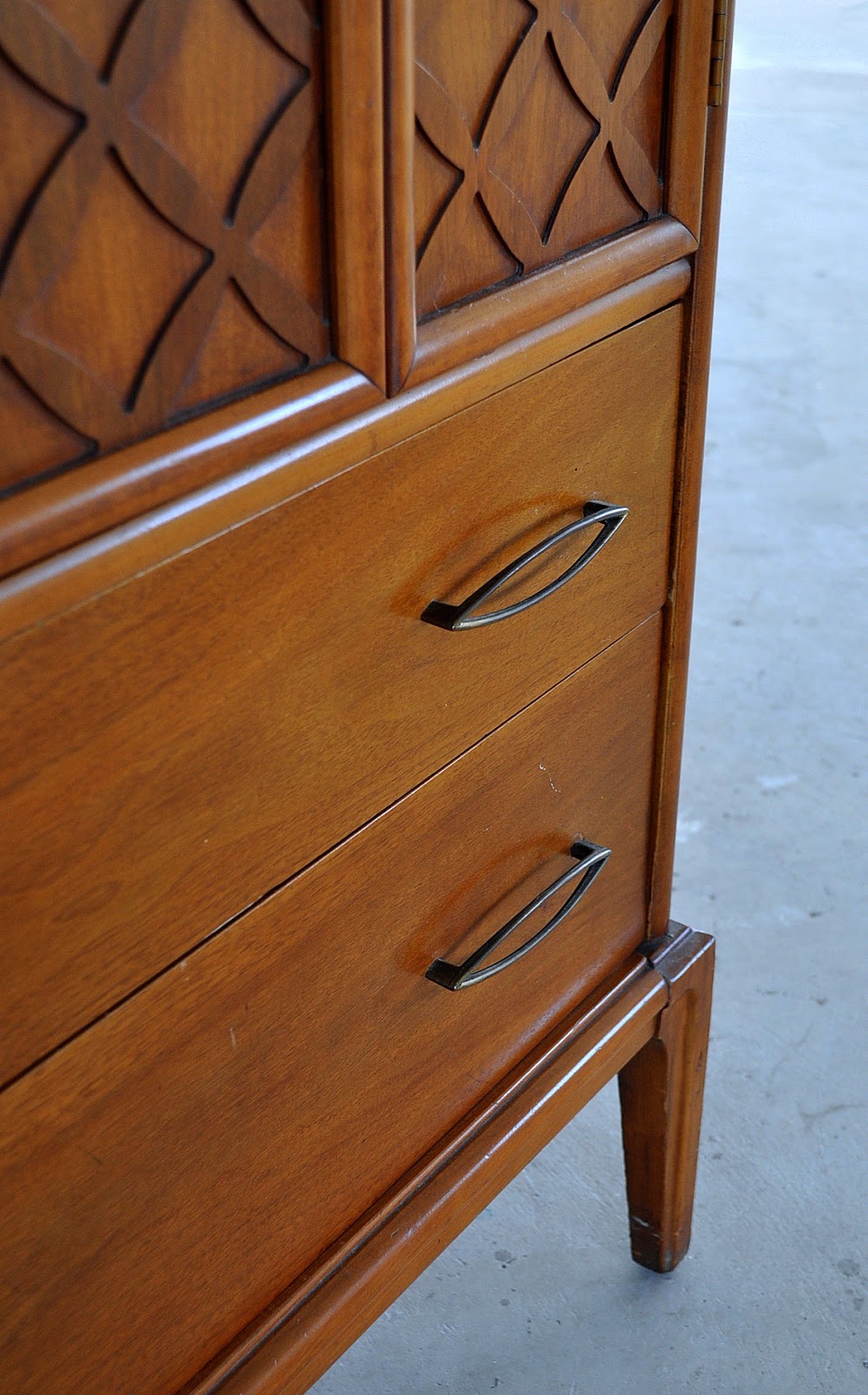 SELECT MODERN Mid Century Modern Highboy Dresser / Gentleman's Chest