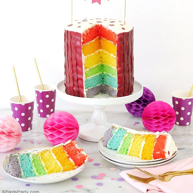 How To Make an Easy Rainbow Cake