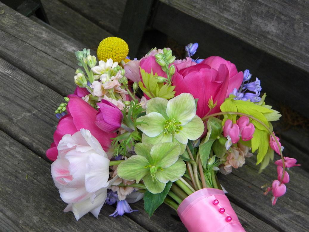 Wedding Flowers from Springwell The Jewel Tone Colors of Spring Bouquets