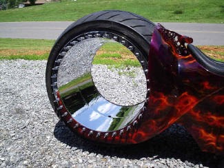 hubless rear wheel motorcycle