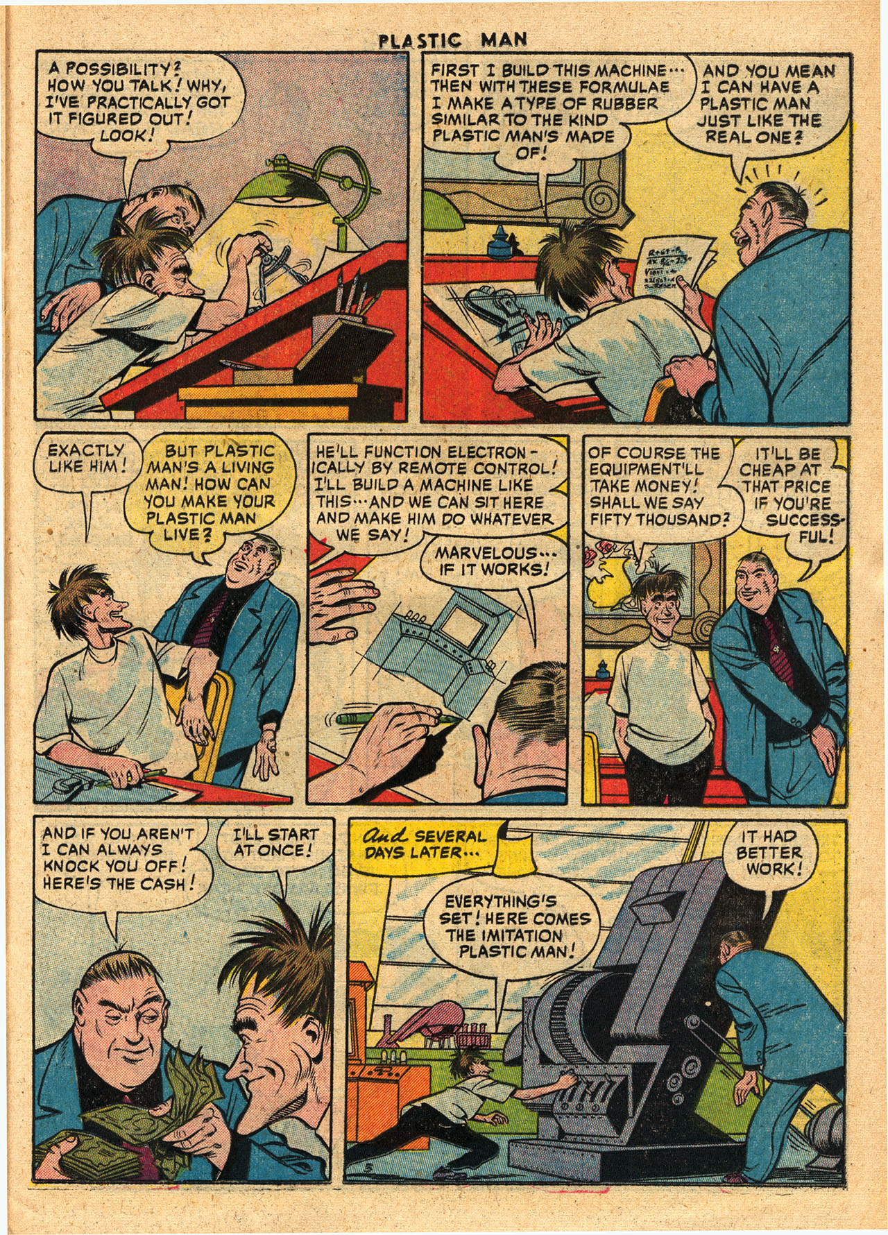 Read online Plastic Man (1943) comic -  Issue #58 - 25
