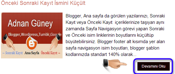 Blogger devamını oku eklentisi nasıl eklenir