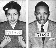 Rosa Parks & Martin Luther King Montgomery Bus Boycott booking photos