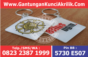 cara pemesanan gantungan kunci sablon akrilik BANK yang unik, mencari gantungan kunci sablon rumah makan dari bahan akrilik yang awet dan murah berkualitas, kontak gantungan kunci sablon akrilik grafir untuk kado