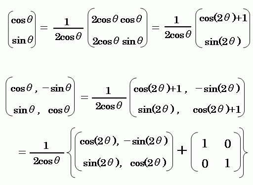 勉強しよう数学3C: 回転変換の行列の計算で三角関数の加法定理を得る