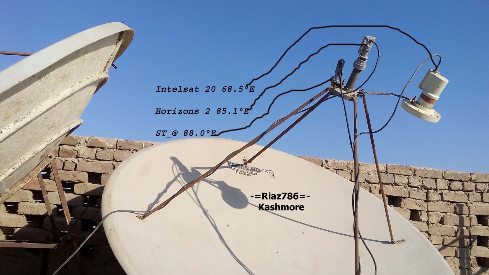 HORIZONS 2 AT 85.1 EAST WITH 2 MORE SATELLITES IN ONE 6 FEET DISH SETUP DISH ANTENNA ALIGNMENT