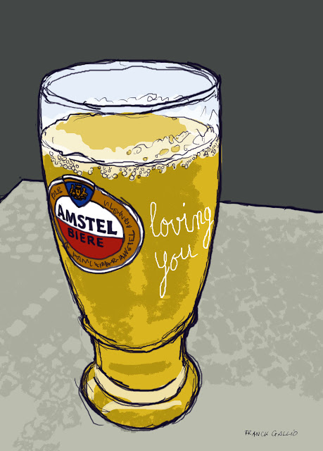 dessin verre de bière
