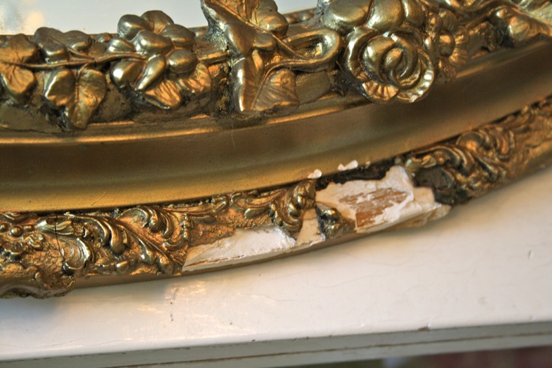 How To Repair A Gesso Frame, Antique Restoration Mirrors Resilvering