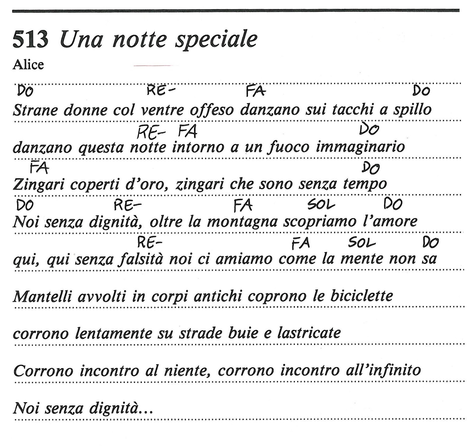 BODI SONČEK o3 UNA NOTTE SPECIALE (Alice)