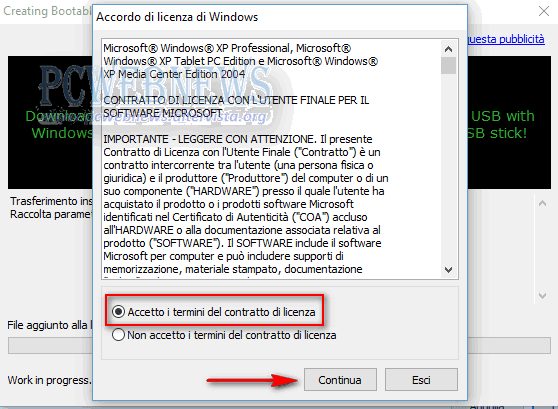 Installare Windows XP