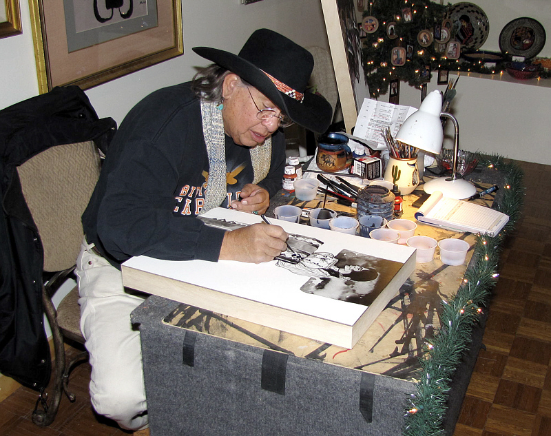 Carla's blog Visit with Artist Amado Peña in Ruidoso, NM