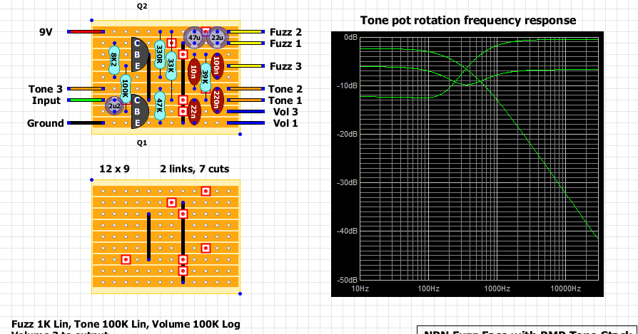 Guitar FX Layouts: NPN Fuzz Face with BMP Tone Stack