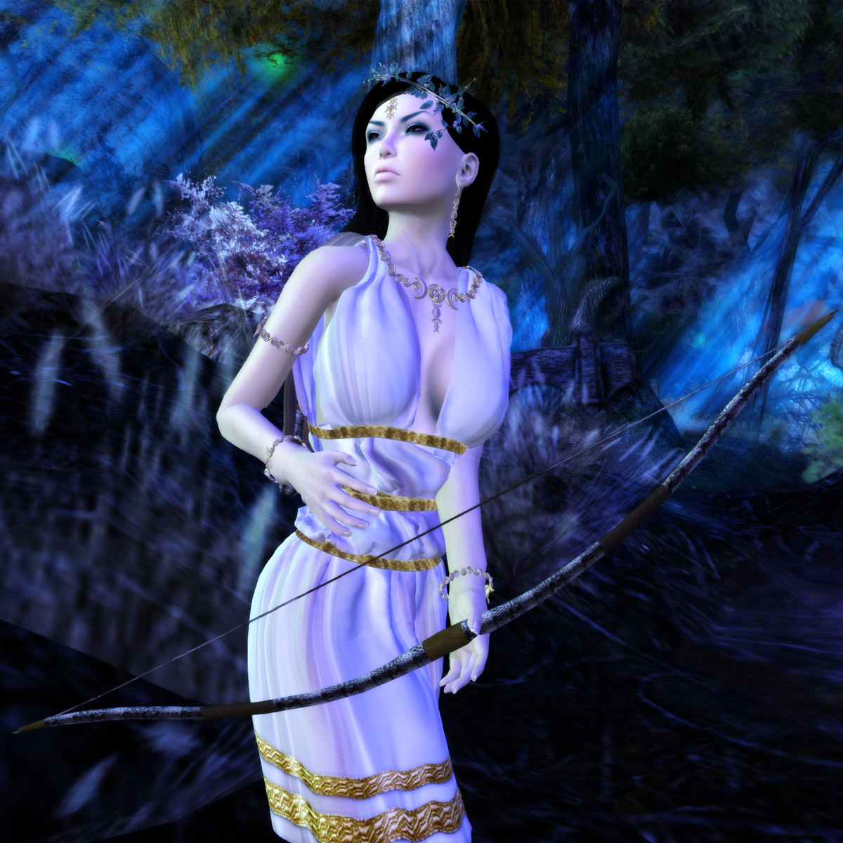 Silks Girl Goddess Of The Hunt 