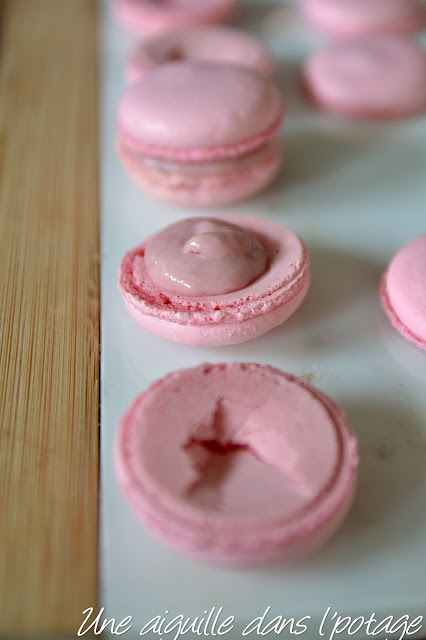 macaron fraise