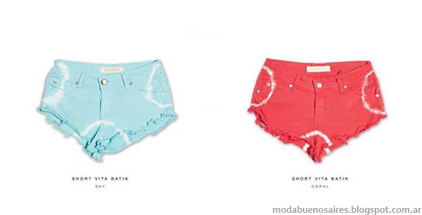 Shorts de colores verano 2014. Shorts 2014. MODA.