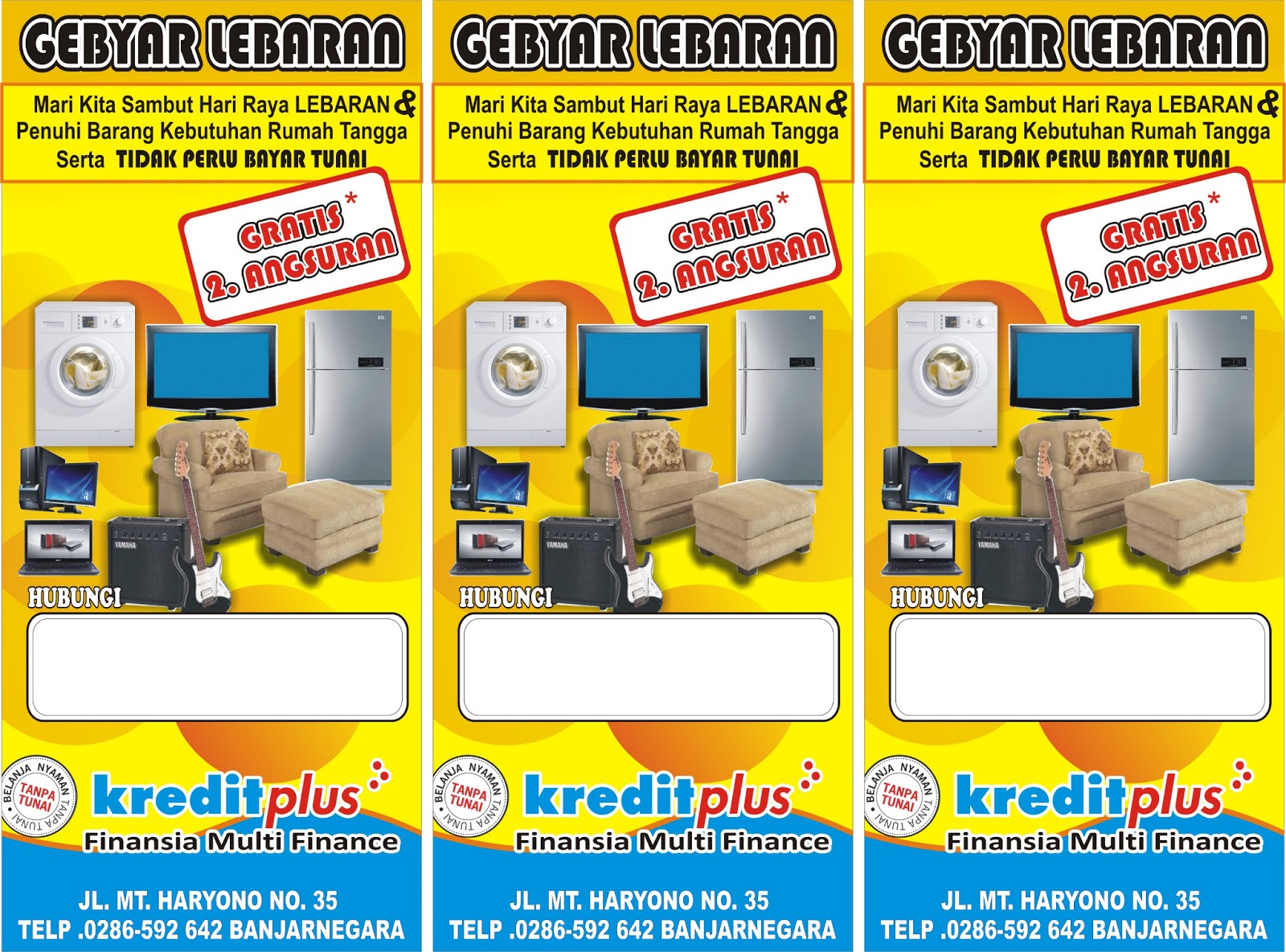 KREDIT PLUS BANJARNEGARA: Design Material Promo
