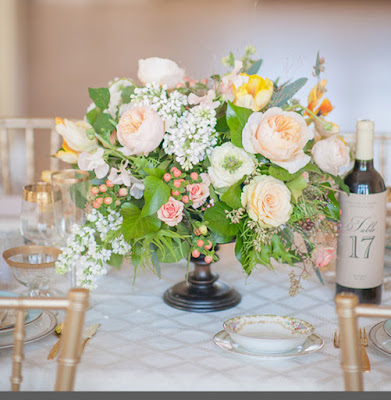 wedding flowers table 