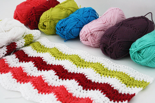 Crochet: ripple stitch blanket WIP