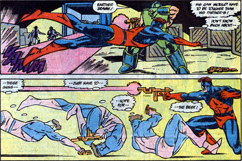 Not using guns is for Batman