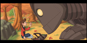 Hogarth and robot The Iron Giant 1999 animatedfilmreviews.filminspector.com
