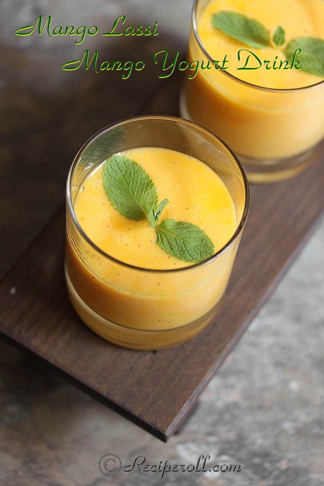 Mango Lassi | Indian Mango Yogurt Drink