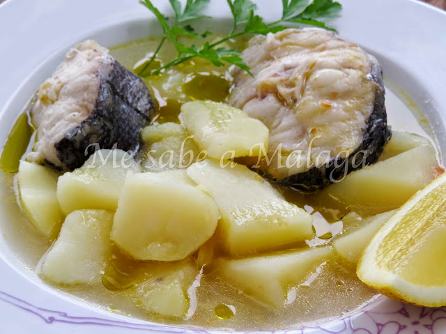 receta de en blanco de pescada Málaga