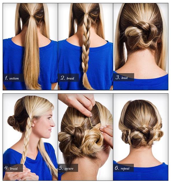 Haar moderne: How To Style a Triple Braided Bun